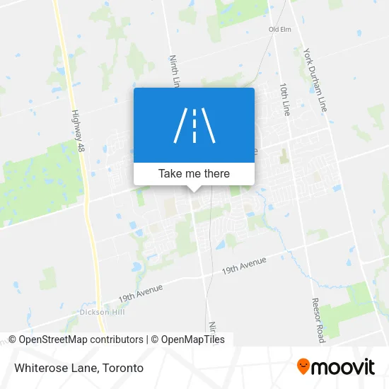Whiterose Lane map