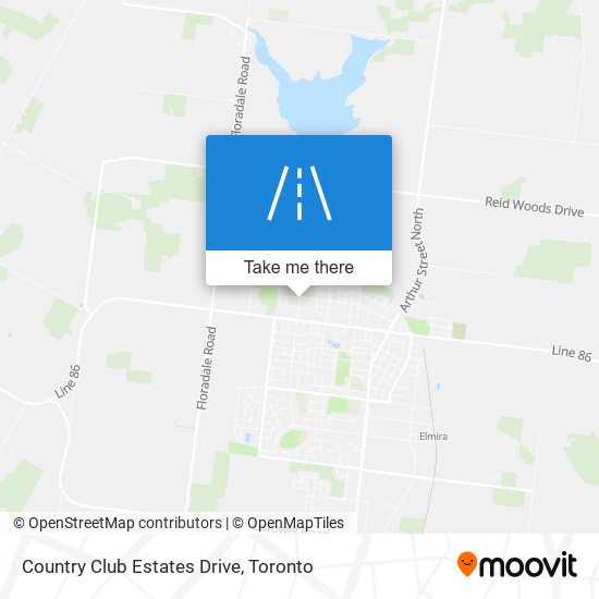 Country Club Estates Drive map