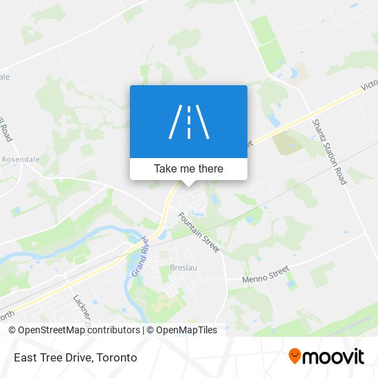 East Tree Drive map