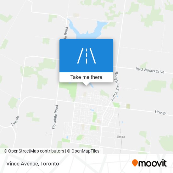 Vince Avenue map