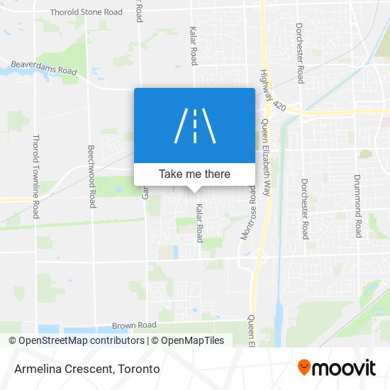 Armelina Crescent map