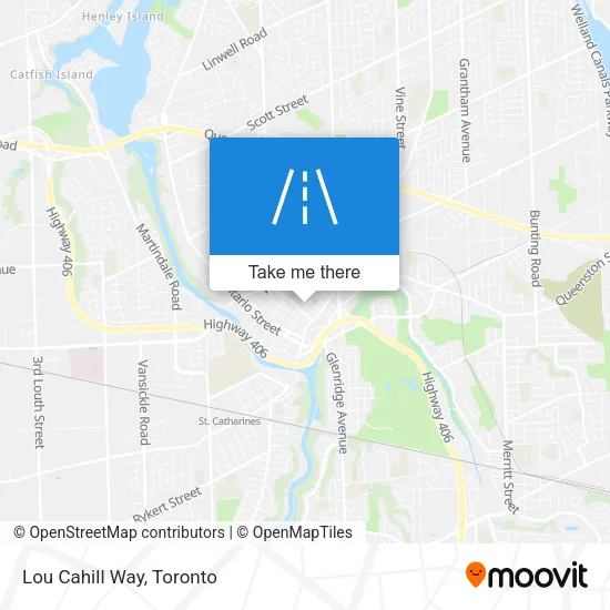 Lou Cahill Way map