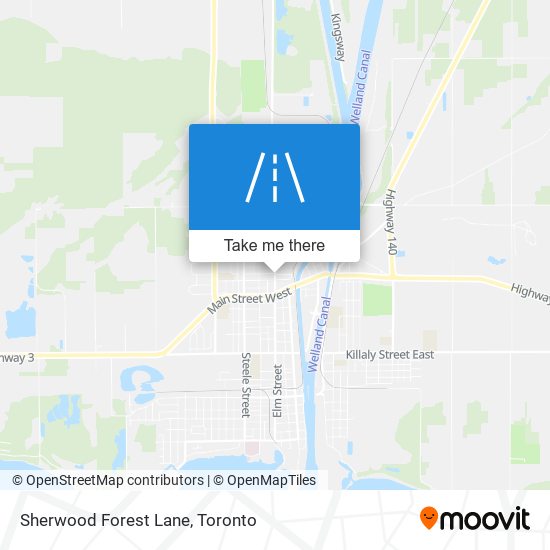 Sherwood Forest Lane map