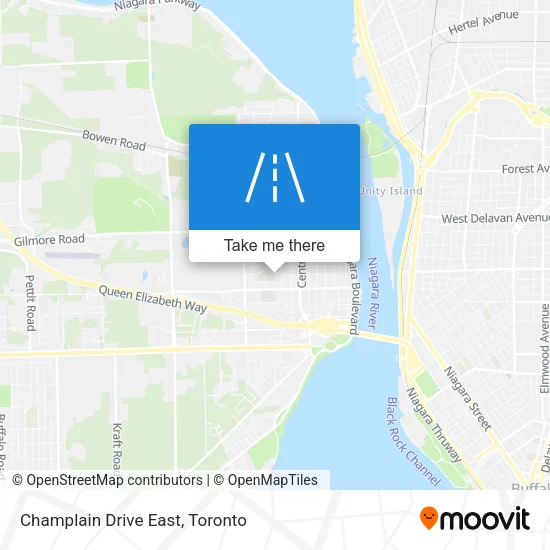 Champlain Drive East map