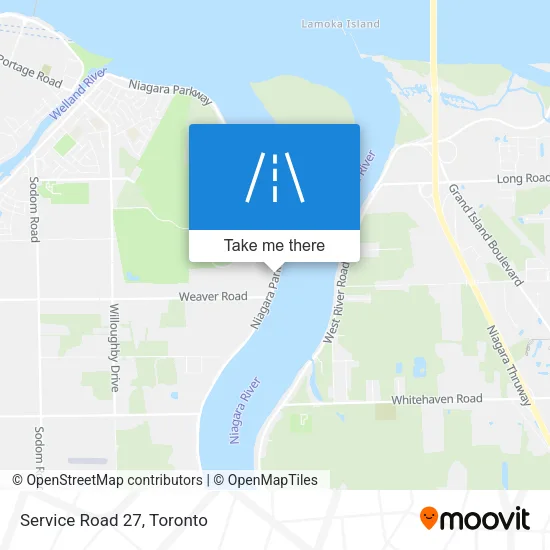 Service Road 27 map