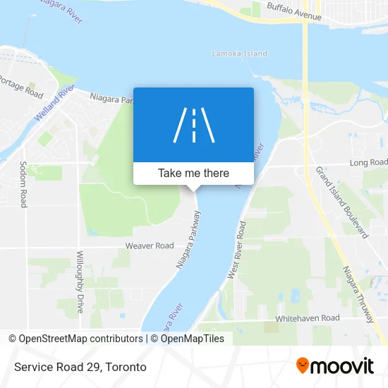 Service Road 29 map