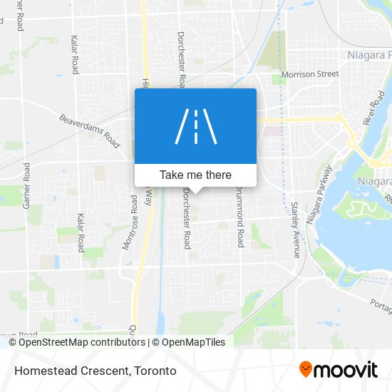 Homestead Crescent map