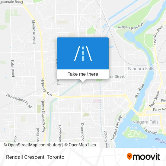 Rendall Crescent map