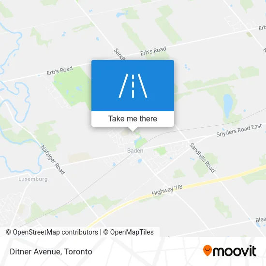 Ditner Avenue map