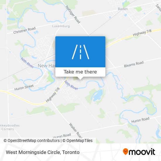 West Morningside Circle map