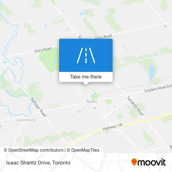Isaac Shantz Drive map
