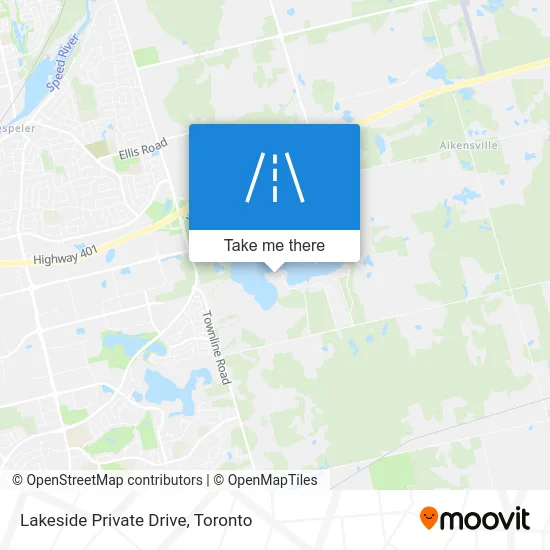 Lakeside Private Drive map