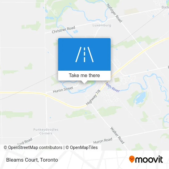 Bleams Court map