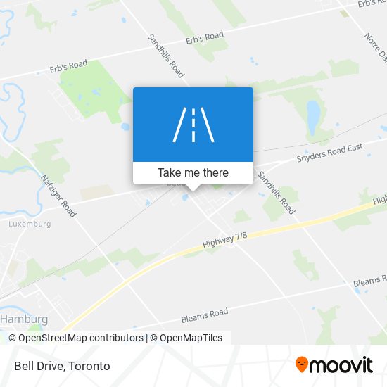 Bell Drive map