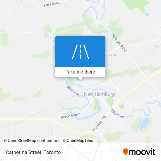 Catherine Street map