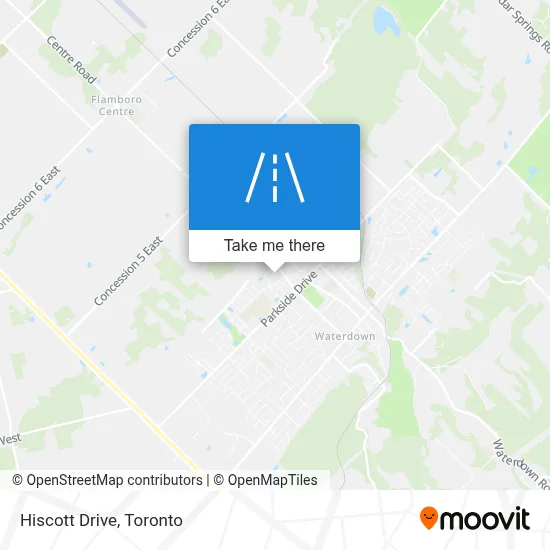 Hiscott Drive map