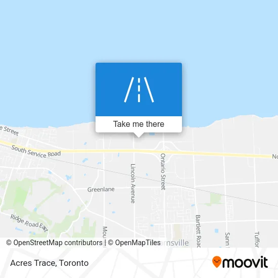 Acres Trace map