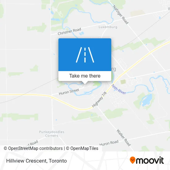 Hillview Crescent map