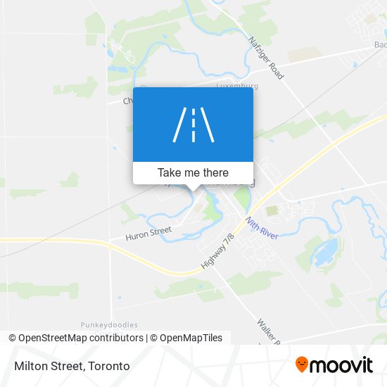 Milton Street map