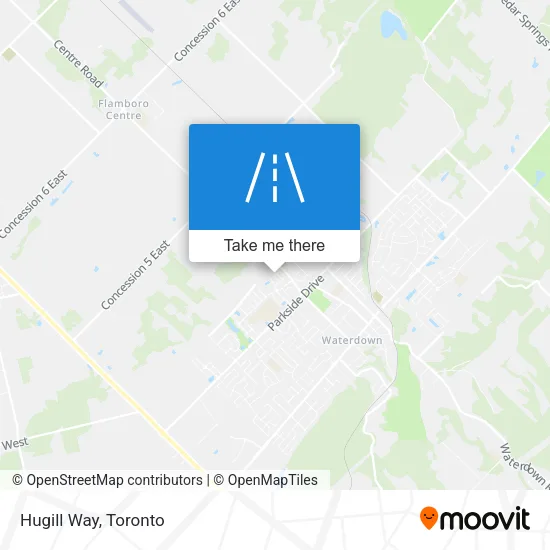 Hugill Way map