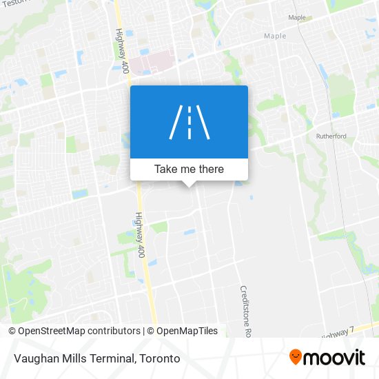 Vaughan Mills Terminal map