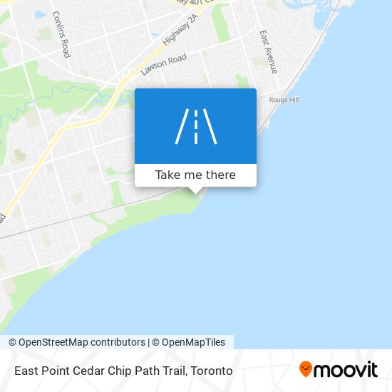 East Point Cedar Chip Path Trail map