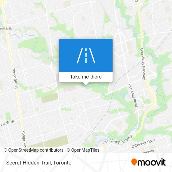 Secret Hidden Trail map