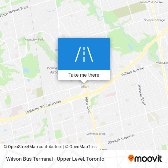 Wilson Bus Terminal - Upper Level map