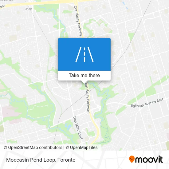 Moccasin Pond Loop map