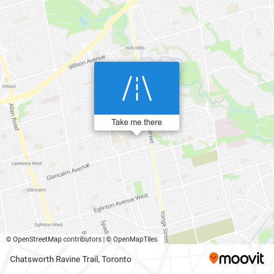 Chatsworth Ravine Trail map