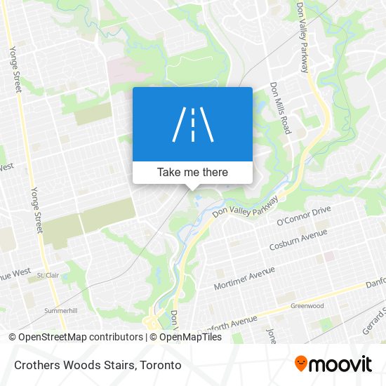 Crothers Woods Stairs map