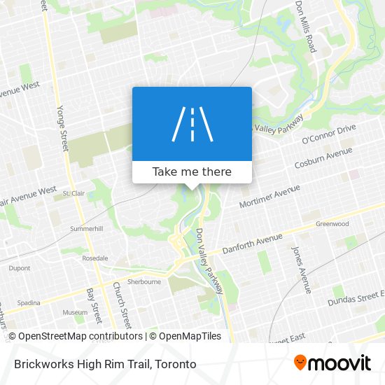 Brickworks High Rim Trail map