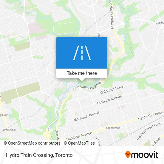 Hydro Train Crossing map