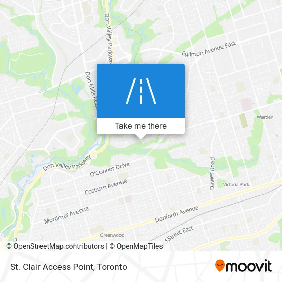 St. Clair Access Point map