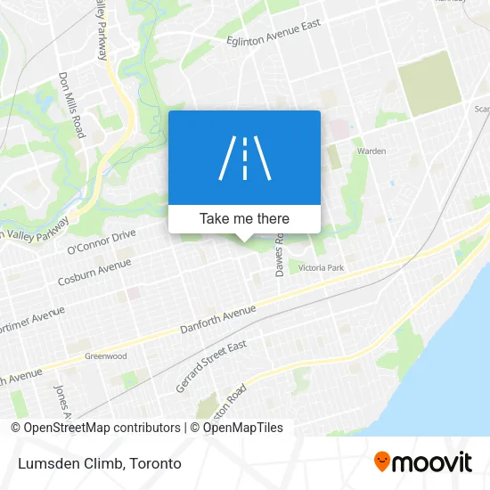 Lumsden Climb map