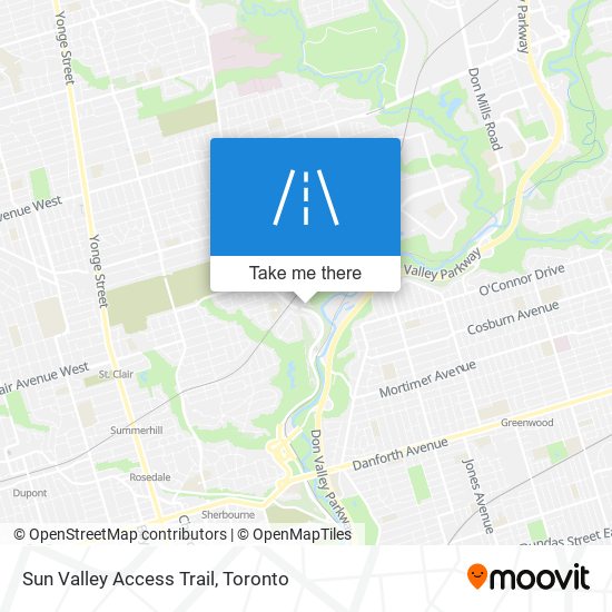 Sun Valley Access Trail map