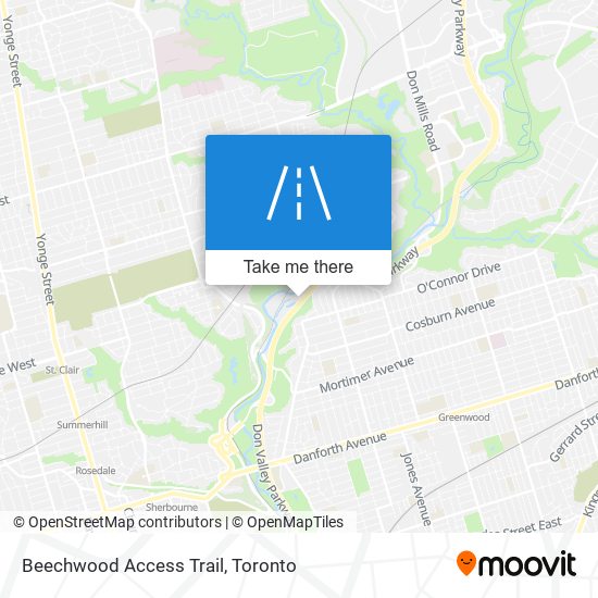 Beechwood Access Trail map