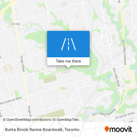 Burke Brook Ravine Boardwalk map