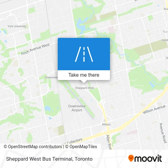 Sheppard West Bus Terminal map