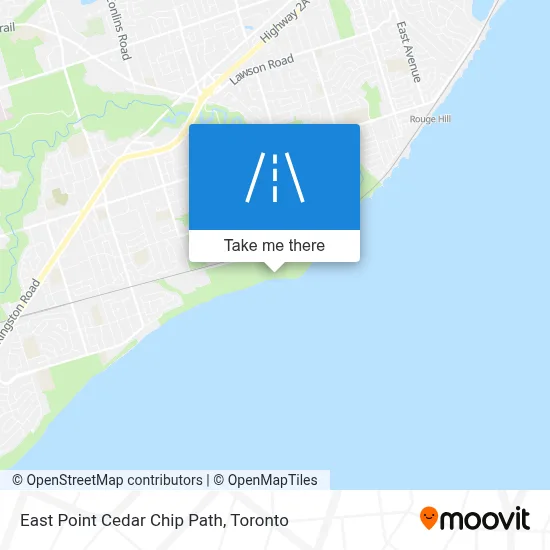 East Point Cedar Chip Path map