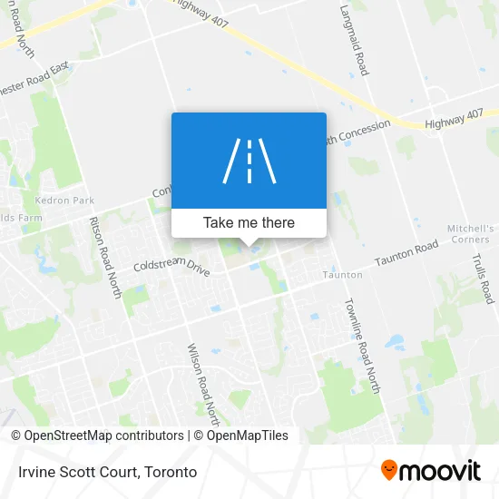 Irvine Scott Court map