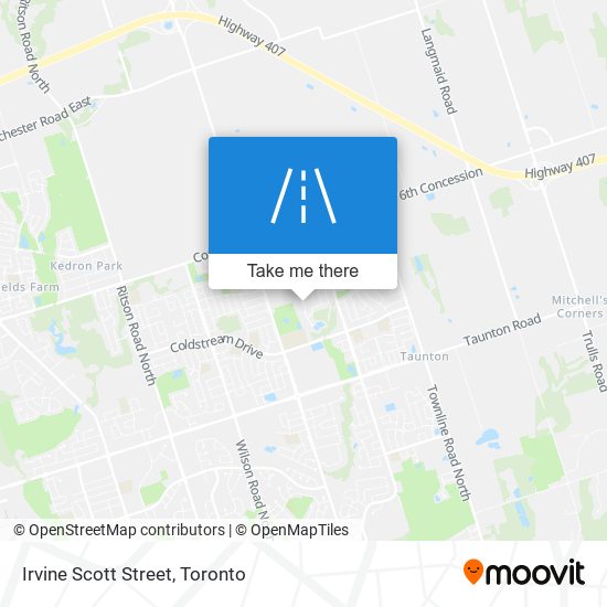 Irvine Scott Street map