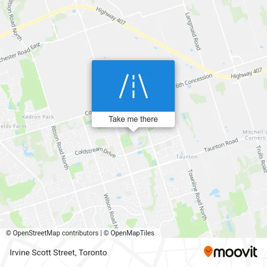 Irvine Scott Street map