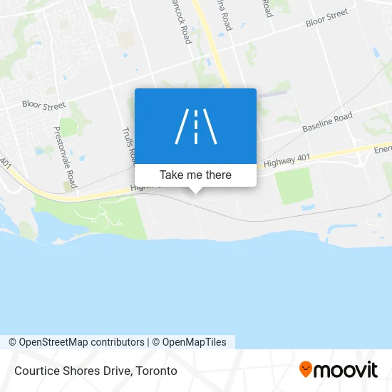 Courtice Shores Drive map