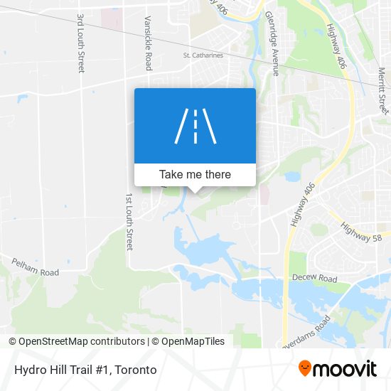 Hydro Hill Trail #1 map