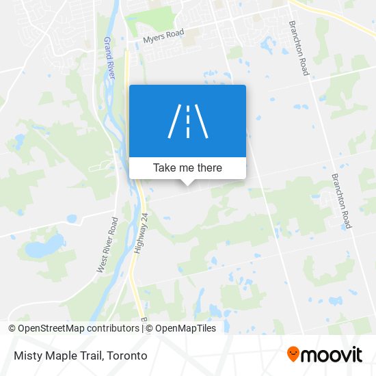 Misty Maple Trail map