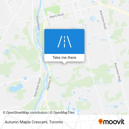 Autumn Maple Crescent map