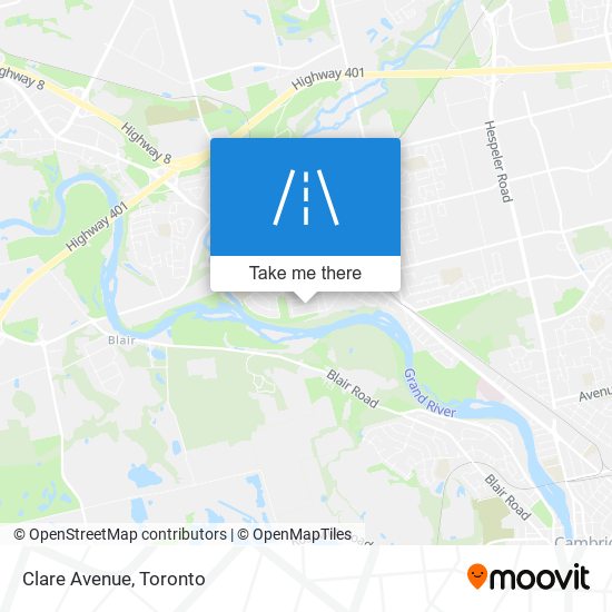 Clare Avenue map