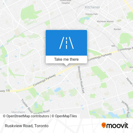 Ruskview Road map