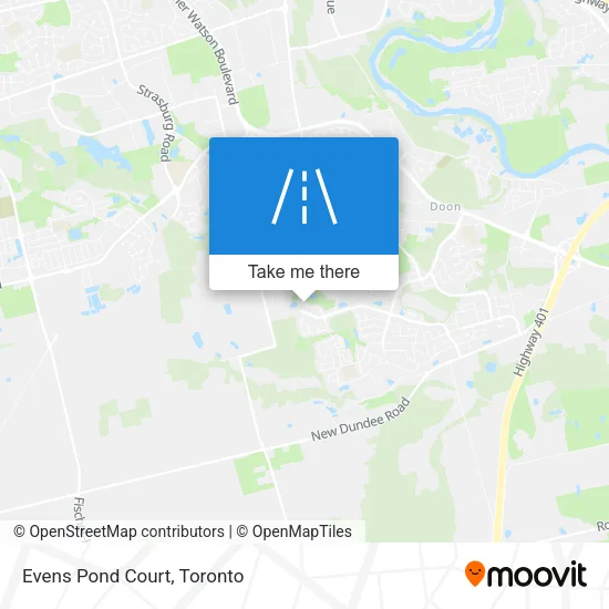 Evens Pond Court map